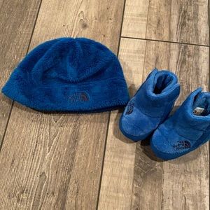 Cold weather hat and booties